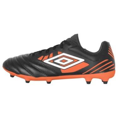 Imagem de Umbro Chuteira de futebol masculina Tocco 4 Club Fg, Preto/branco/laranja, 39