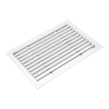 Imagem de PATIKIL Grade de ventilação de ar de barra linear de 30 x 20 cm, 1 peça de alumínio removível com tampa de ventilação para teto, fornecimento e retorno de ar HVAC de parede lateral, branco