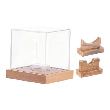 Imagem de KiBcsLic Estojo Expositor para Taco de Beisebol, Suporte Protetor para Taco de Beisebol, Presente Ideal para o Dia dos Pais, Caixa de Lembranças para Guardar , Madeira Clara