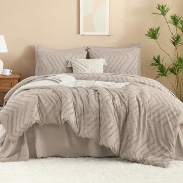 Imagem de Litanika Conjunto de edredom King Size California King Size com lençol – 7 peças, cama em uma bolsa, conjunto completo de edredom com edredom, lençóis, fronhas e fronhas