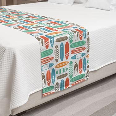 Imagem de Camisolas de cama Ambesonne multicoloridas, Coral Orange, King, 1