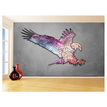 Imagem de Papel De Parede 3D Animais Pop Art Águia Voando 3,5M Pxa259 - Você Dec