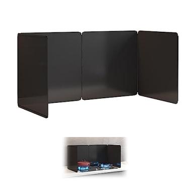 Imagem de HYUIO Protetor contra respingos, protetor de respingos antiaderente para fogão de cozinha, protetor de óleo de gordura dobrável e tela de fritura para cozinhar sem bagunça