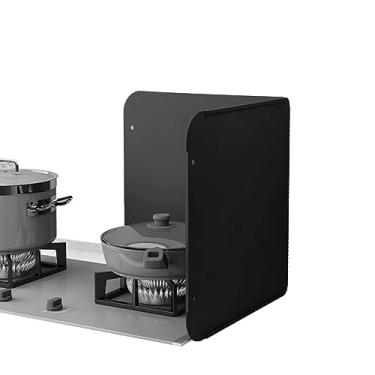 Imagem de Protetor contra respingos, protetor anti-respingos, protetor contra respingos de gordura, protetor de respingos de fogão dobrável, para fogão de parede superior de fogão fogão fogão frigideira