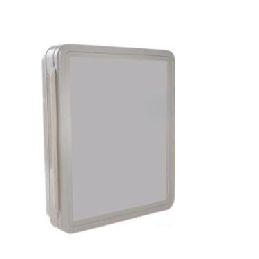 Imagem de Armario Banheiro Embutir/Sobrepor Espelho De Vidro, Armário com parafuso e bucha - Organizador para Banheiros Pequenos e Modernos(Cinza)