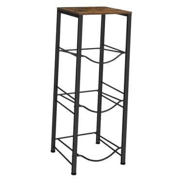 Imagem de Fenteer Suporte para garrafa de água multicamadas, organizador invertido, economizador de espaço, prateleira de armazenamento estável, refrigerador de água,