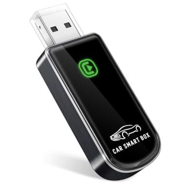 Imagem de Adaptador CarPlay sem fio para Apple iPhone iOS 10+ e carros a partir de 2015+, edição mini, converte dongle com fio de fábrica para sem fio CarPlay Plug & Play (azul cobalto escovado)