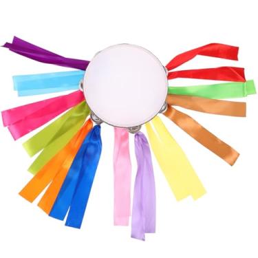 Imagem de Garneck Bateria de mão com fitas, instrumento musical de percussão resistente para iniciantes para apresentações e educação musical