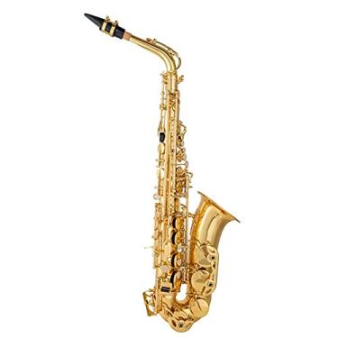Imagem de Saxofone profissional E Flat Saxofone alto tocando instrumentos musicais bocal com estojo kit de saxofone de latão para iniciantes (cor: dourado)