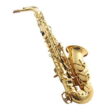 Imagem de Saxofone alto profissional e saxofone plano instrumento musical saxofone alto