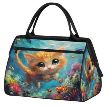 Imagem de Bolsa pequena para o fim de semana para mulheres, homens, animal, libélula, verde, galáxia, dobrável, bolsa de ginástica, bolsa de ginástica, Cor: 3, 15.2*8.3*11.6 inch