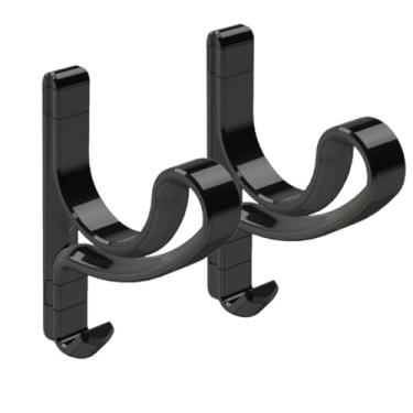 Imagem de Kit 2 Suporte De Parede Para Pendurar Capacete Jaqueta Luva Mochila Bolsa Toalha e Acessórios- Fixação Forte e Prática - Ideal para Entrada, Quarto e Banheiro(Preto)