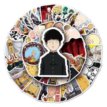 Imagem de Adesivos One Punch Man Anime 57 peças de PVC à prova d`água