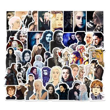 Imagem de Adesivos Game of Thrones Anime Cartoon 50 unidades de PVC impermeável