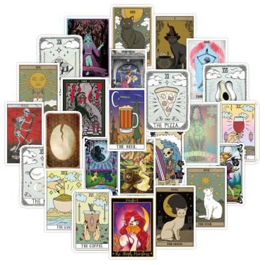 Imagem de Conjunto de adesivos Anime Tarot Cards Vinyl Cartoon Anime 50 unidades