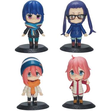 Imagem de Figure Toy Collection Laidback Camps Anime 4 unidades de PVC de 10 cm