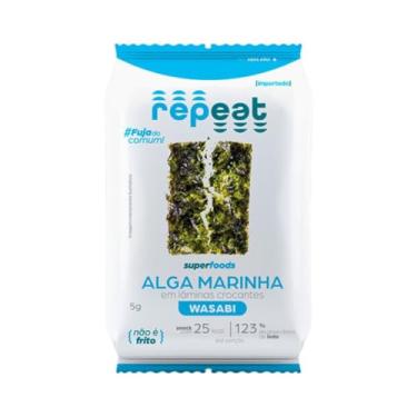 Imagem de Kit 5 Repeat Snacks Algas Marinhas Com Wasabi Nori 5g