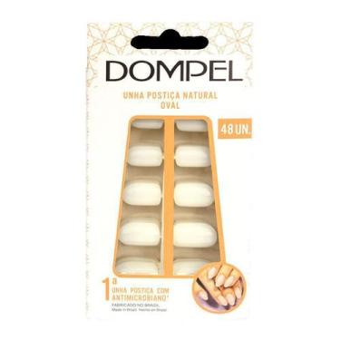 Imagem de Unha Postiça Natural Oval Dompel 48Un Antimicrobiano