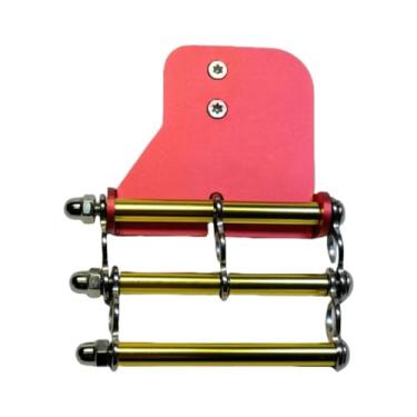 Imagem de ShengQuanHao Gancho de Cinto para Furadeiras Elétricas – Acesso Rápido, Versátil, Fácil de Usar, Compacto, Substitui O Gancho de Cinto Do Eletricista, Quadrado Vermelho, Tamanho real