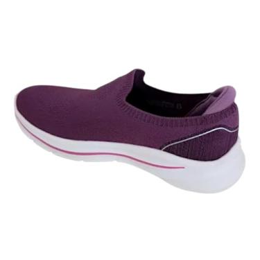 Imagem de Skechers Tênis feminino Gowalk 8 - Aleena Laceless, Borgonha, 6.5 US