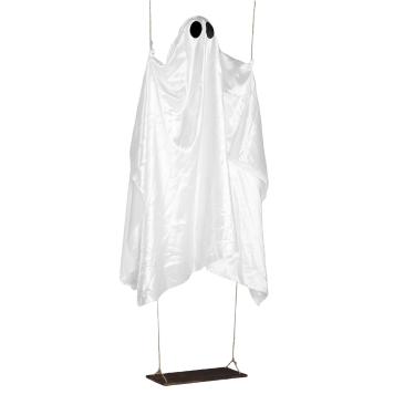 Imagem de ZJchao Decoração de Fantasmas Pendurados Grandes, Decoração de Varanda Assustadora Com Luzes de Corda LED para Decorações de Halloween do Quintal do Quintal da Frente para a Frente