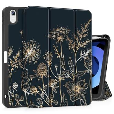 Imagem de May Chen Capa para iPad Air 11 polegadas (M3 2025/M2 2024) 7ª/6ª geração/iPad Air 11 polegadas 5ª/4ª geração, versão 2022 2020 com Pencel Hodel, suporte de três dobras, auto despertar/hibernar