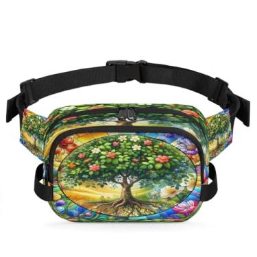 Imagem de Pochete preta para mulheres e homens com alça ajustável, bolsa transversal, bolsa de peito, bolsa tiracolo, Cor 5