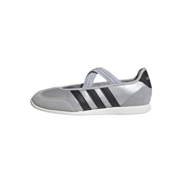 Imagem de adidas Tênis feminino Barreda Mary Jane, Prata metálico/preto/branco, 41