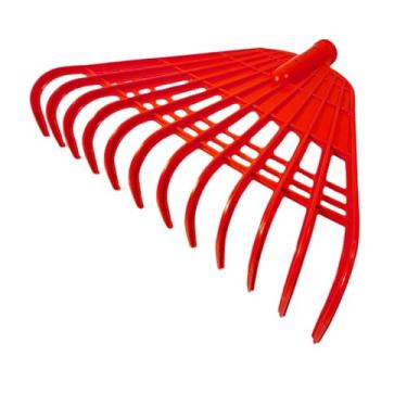 Imagem de Baoblaze Cabeça de ancinho para gramado, ancinho para paisagismo, removedor de folhas multiuso para jardim com 12 dentes para limpeza de detritos, arbustos e, Vermelho