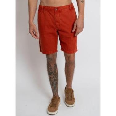 Imagem de Bermuda Sarja Lisa Aleatory Pilot Red Ochre-Masculino
