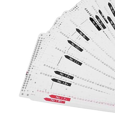 Imagem de Aramox Cartão Perfurador de Flores para Máquina de tricô, Design Profissional, Ferramenta de Costura Precisa, Acessórios de Plástico Macio Com 20 Padrões para Trança KH860 KH868 KH891