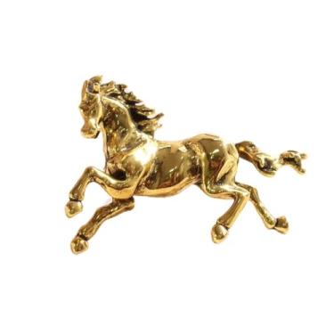 Imagem de Broche de corrida de cavalo esmaltado para mulheres unissex liga animal broches acessórios de roupas Corsage joias presente, one size, Liga de aço, Ágata