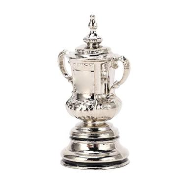 Imagem de Luqeeg Modelo de Copo de Troféu de Futebol Altamente Simulado de Metal para Lembrança de Fãs, Decoração de Metal para Sala de Estar, de 1,8 pol.