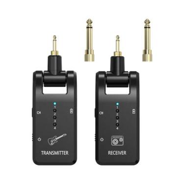 Imagem de Sistema De Guitarra Sem Fio Recarregável 2.4G 8 Canais Transmissor Rec