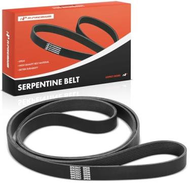 Imagem de A-Premium Correia de transmissão serpentina do motor compatível com Ford & Starcraft Bus Cars - E-350 Econoline Club Wagon 2001-2002, E-350 E-450 Super Duty, Starlite, 7.3L