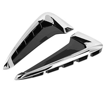 Imagem de Generic 2 Peças Adesivo de Acabamento da Tampa Lateral do Pára-choque Galvanizado para X5 F15 14-18, Melhorando a Aparência do Carro, Preto Prateado, Material ABS, Adequado para X5 F15 14-18