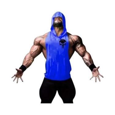 Imagem de Camiseta Regata Masculina De Algodão Com Estampa De Caveira, Sem Manga