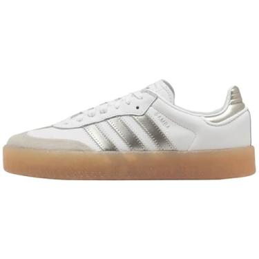 Imagem de adidas Sapatos femininos Sambae, Prata metálica branca, 35