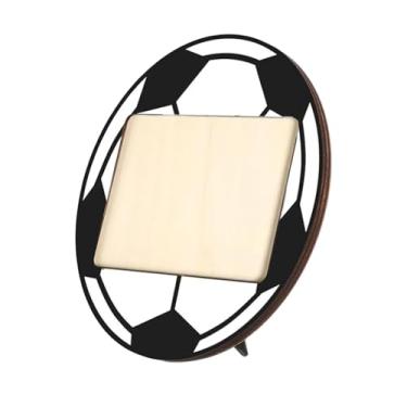 Imagem de Generic Porta-retratos de madeira para mesa, com tema esportivo, ideal para decoração de escritórios, times de futebol, aposentadoria e eventos esportivos, Futebol