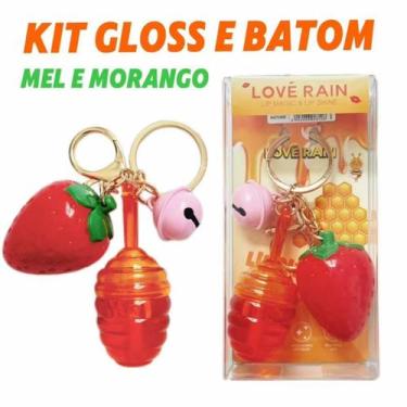 Imagem de Lip Gloss Honey Mel com Chaveiro Love Rain