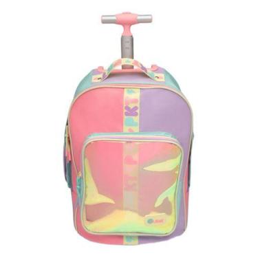 Imagem de Mochila Com Rodinha Color Block Customizável Puket