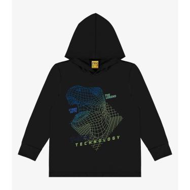 Imagem de Camiseta Infantil Rovitex Kids Manga Longa Com Capuz Masculina-Masculino