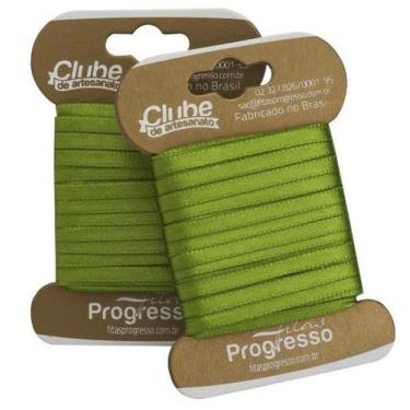 Imagem de Fita de Cetim Dupla Face T900/000 4MM Verde Folha - 10 Metros - no-bra