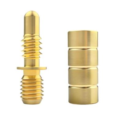 Imagem de RNXRZANK Pino de Junção de Taco de Bilhar com Parafuso de Cobre, Acessório de Extensão Fácil de Instalar, Adequado para Reparos em Jogos de Bilhar E Sinuca, Style B