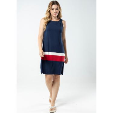 Imagem de Vestido Regata Pau a Pique Listrado Vermelho