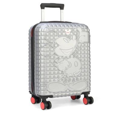 Imagem de Mala Para Viagem Bordo 10 Litros Cadeado Mickey Mouse Prata