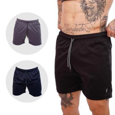 Imagem de Kit 3 Calção Masculino Dry Futebol Academia Caminhada Com Bolso-Masculino