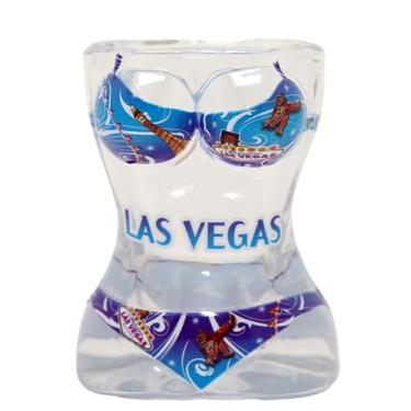 Imagem de Biquíni de corpo inteiro Las Vegas Nevada Azul Copo de shot 3D