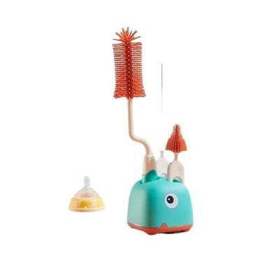 Imagem de Conjunto De Escovas Para Mamadeiras De Bebê Recém-Nascido Com Cabo Lon