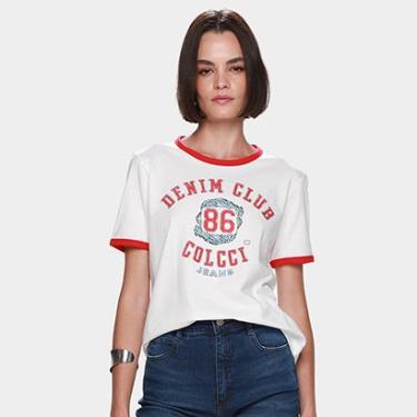 Imagem de Camiseta Colcci Jeans Casual Feminina-Feminino
